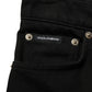Dolce & Gabbana Black Cotton Stretch Straight Denim Jeans