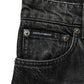Dolce & Gabbana Black Cotton Stretch Straight Denim Jeans