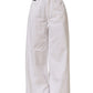 Dolce & Gabbana White Cotton Stretch Wide Leg Denim Jeans