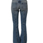 Dolce & Gabbana Blue Cotton Boot Cut Denim Trouser Jeans