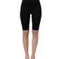 Dolce & Gabbana Black Nylon HighWaist Elastic Waistband Shorts