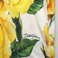 Dolce & Gabbana Multicolor Floral High Waist Straight Pants