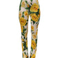 Dolce & Gabbana Multicolor Floral High Waist Straight Pants