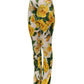 Dolce & Gabbana Multicolor Floral High Waist Straight Pants