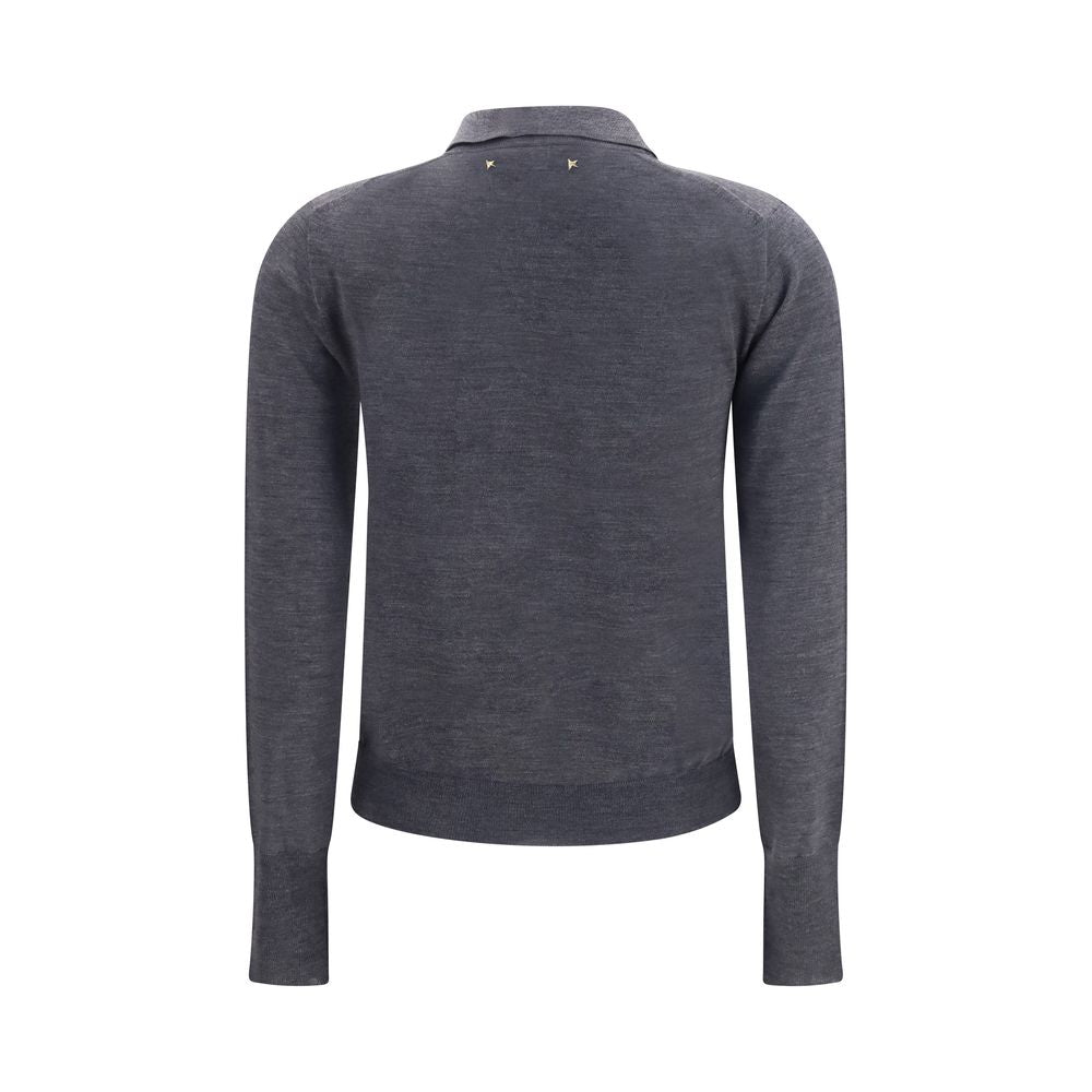 Golden Goose Gray Wool Oves Aries Shirt