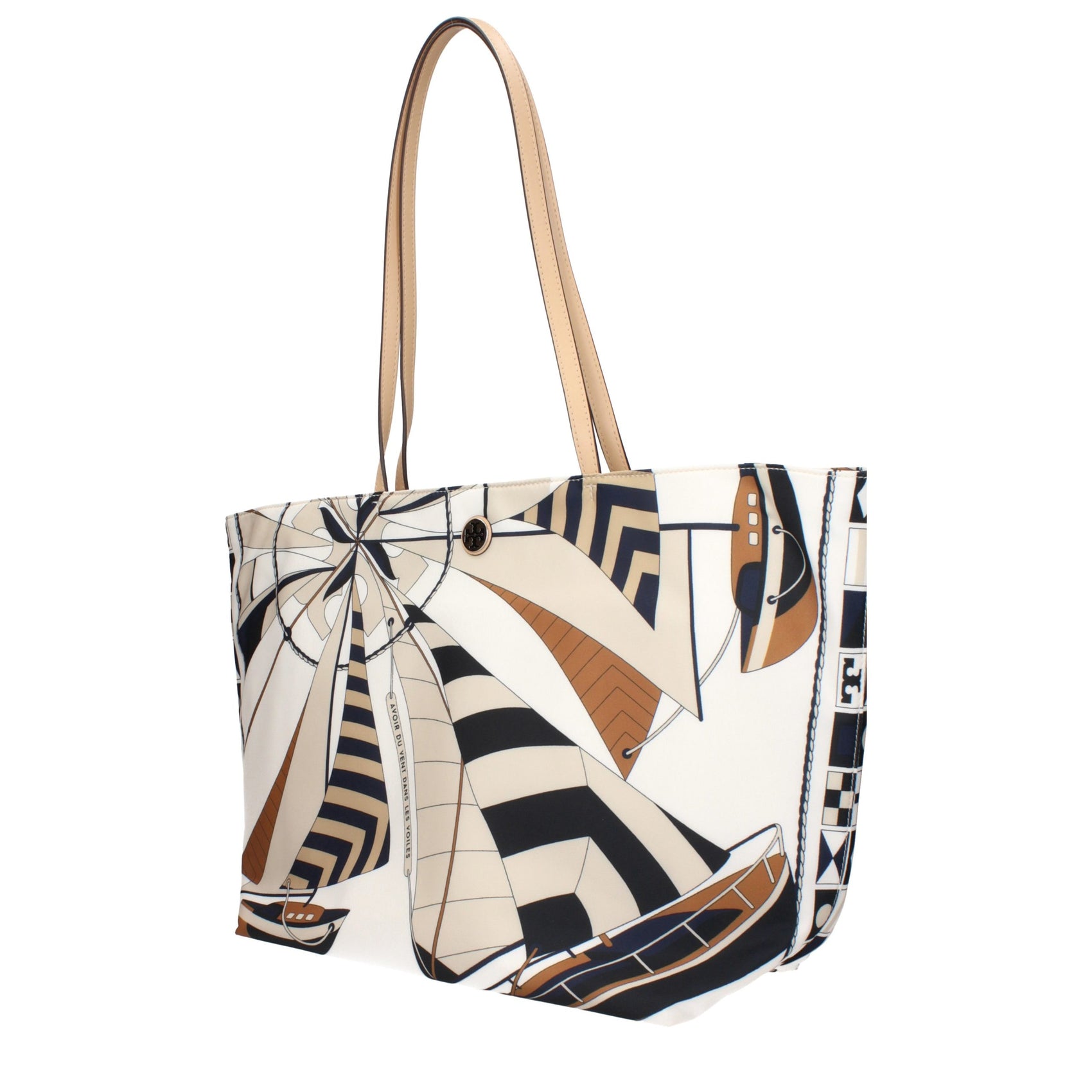Tory Burch Beige Fabric Crossbody Bag