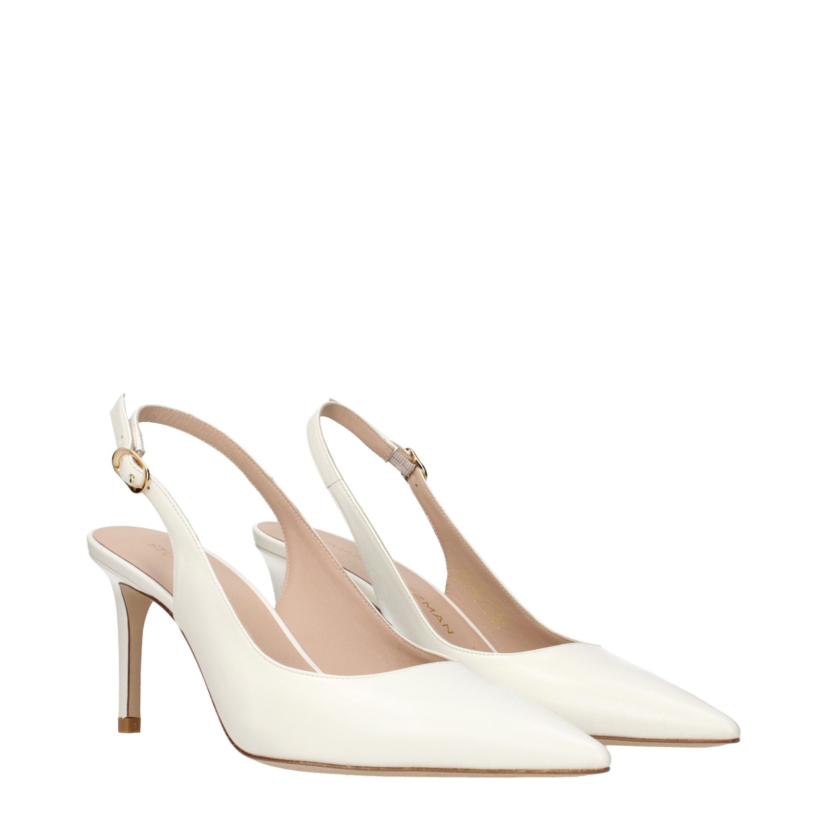 Stuart Weitzman Beige Leather High Heel Pumps