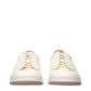 Eleventy Beige Leather Sneakers