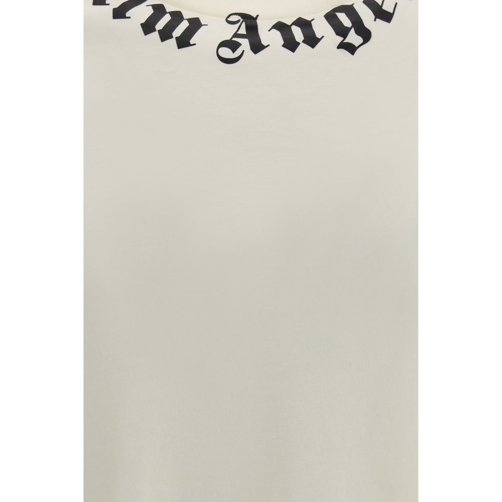 Palm Angels Beige Cotton T-Shirt