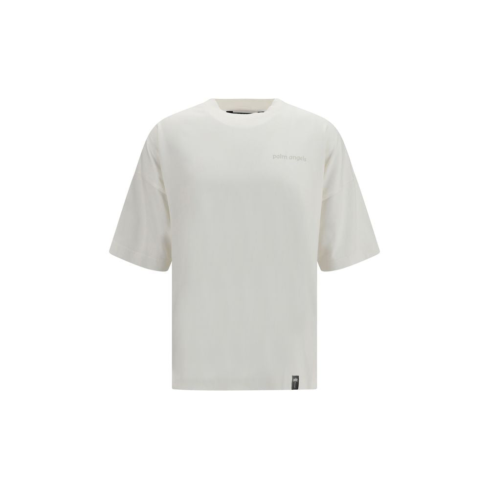 Palm Angels White Cotton T-Shirt