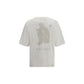 Palm Angels White Cotton T-Shirt