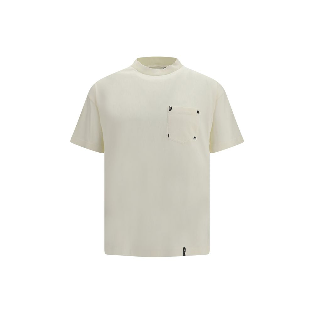 Palm Angels White Cotton T-Shirt
