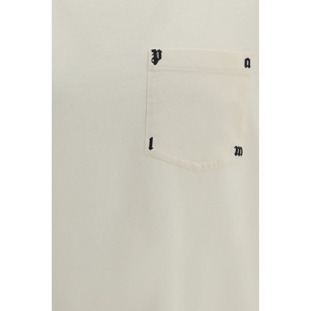 Palm Angels White Cotton T-Shirt