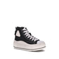 R13 Black Cotton Platform Sneakers