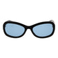 GCDS Black Acetate Sunglasses