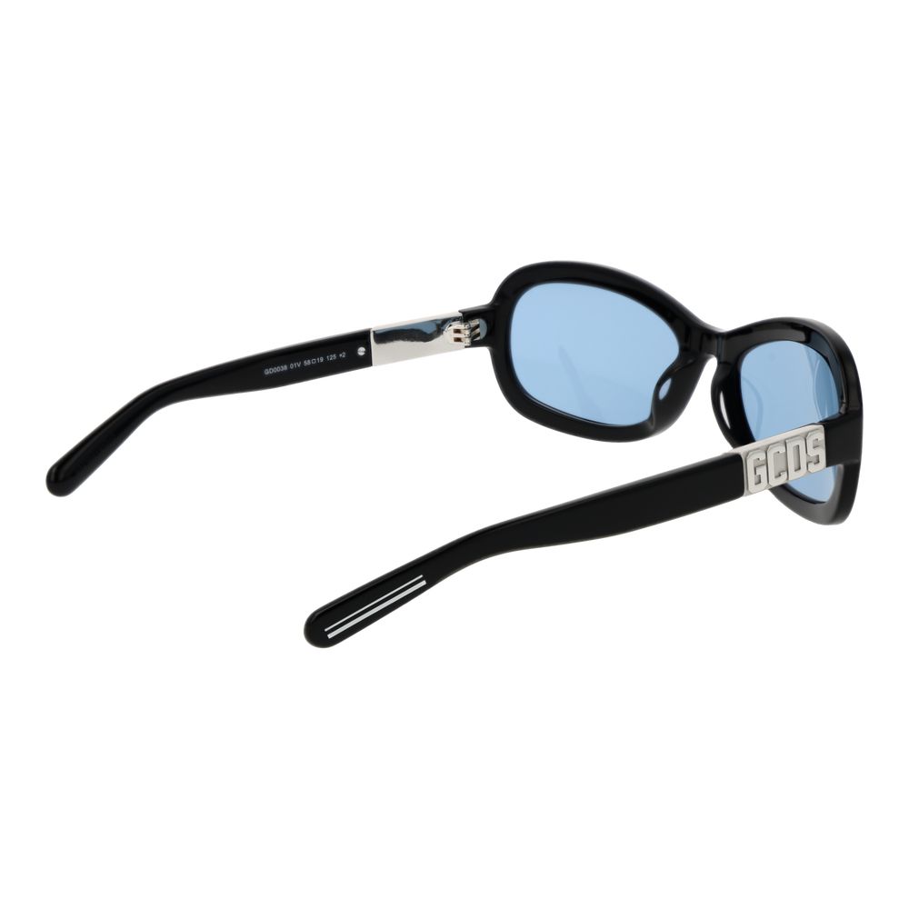 GCDS Black Acetate Sunglasses