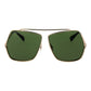 Max Mara Gold Metal Sunglasses