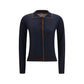 Max Mara Blue Silk Cardigan