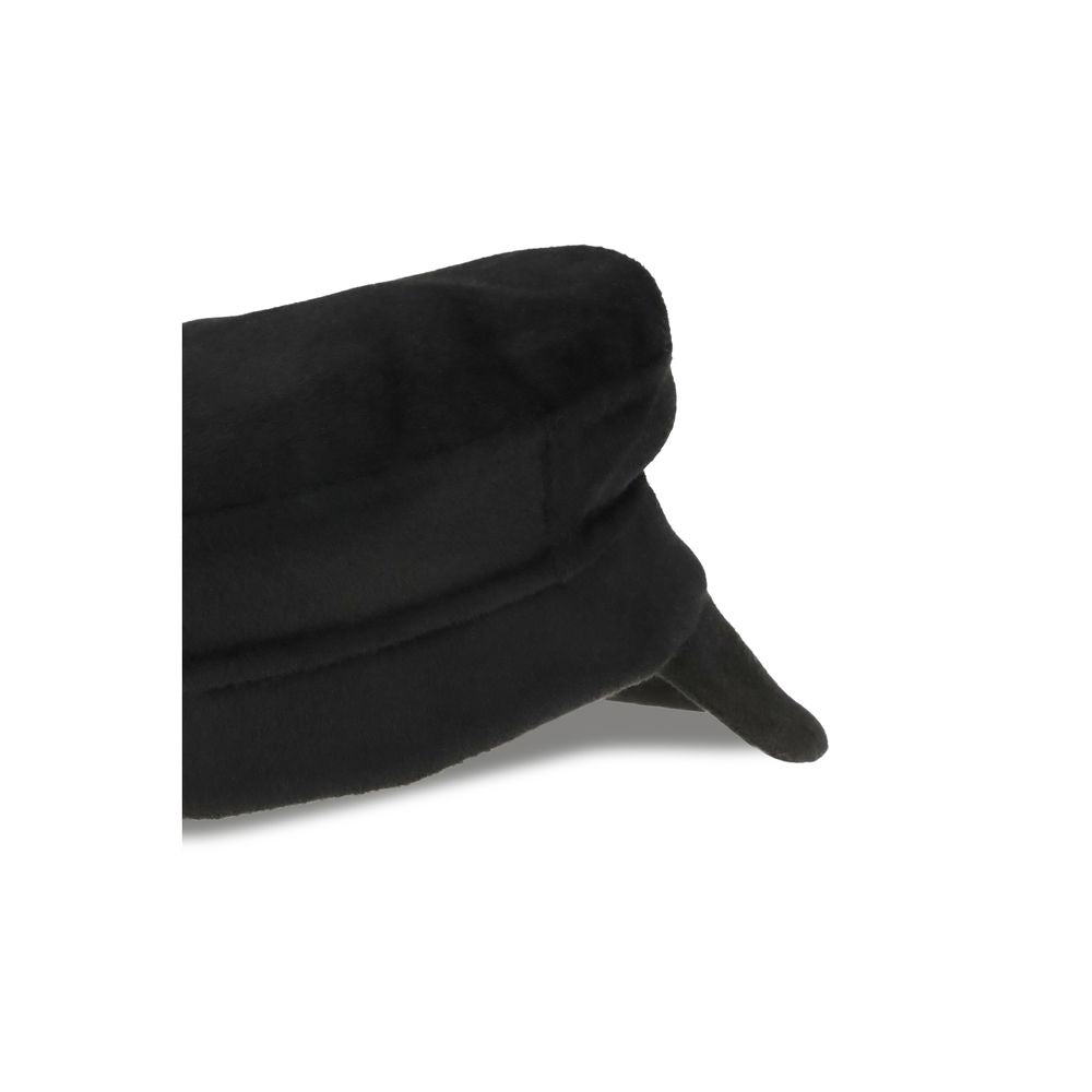P.A.R.O.S.H. Black Wool Oves Aries Cap (Baseball Hat)