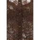 Ermanno Scervino Brown Polyester Pattern Shirt