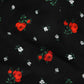 Dolce & Gabbana Black Floral High Rise Women Hot Pants Shorts