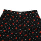 Dolce & Gabbana Black Floral High Rise Women Hot Pants Shorts