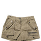 Dolce & Gabbana Green Cotton Mid Rise Cargo Hot Pants Shorts
