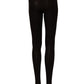 Dolce & Gabbana Black Wool Tights Stocking Pantyhose One Size Socks