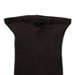 Dolce & Gabbana Black Wool Tights Stocking Pantyhose One Size Socks