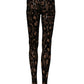 Dolce & Gabbana Black Leopard Nylon Tights Stocking Pantyhose Socks