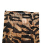 Dolce & Gabbana Brown Tiger Nylon Tights Stocking Pantyhose Socks