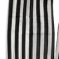 Dolce & Gabbana Black White Stripes Tights Stocking Pantyhose Socks