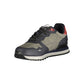 Gas Blue Polyester Men Sneaker