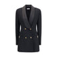 Versace Black Wool Oves Aries Blazer