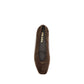 Prada Brown Calf Leather Bos Taurus Ballet Flats