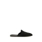 Dolce & Gabbana Black Calf Leather Bos Taurus Mules