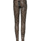 Dolce & Gabbana Black White All Over Print Sheer Stretch Tights Socks