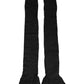 Dolce & Gabbana Black Wool Over Calf Long Women Accessory Socks