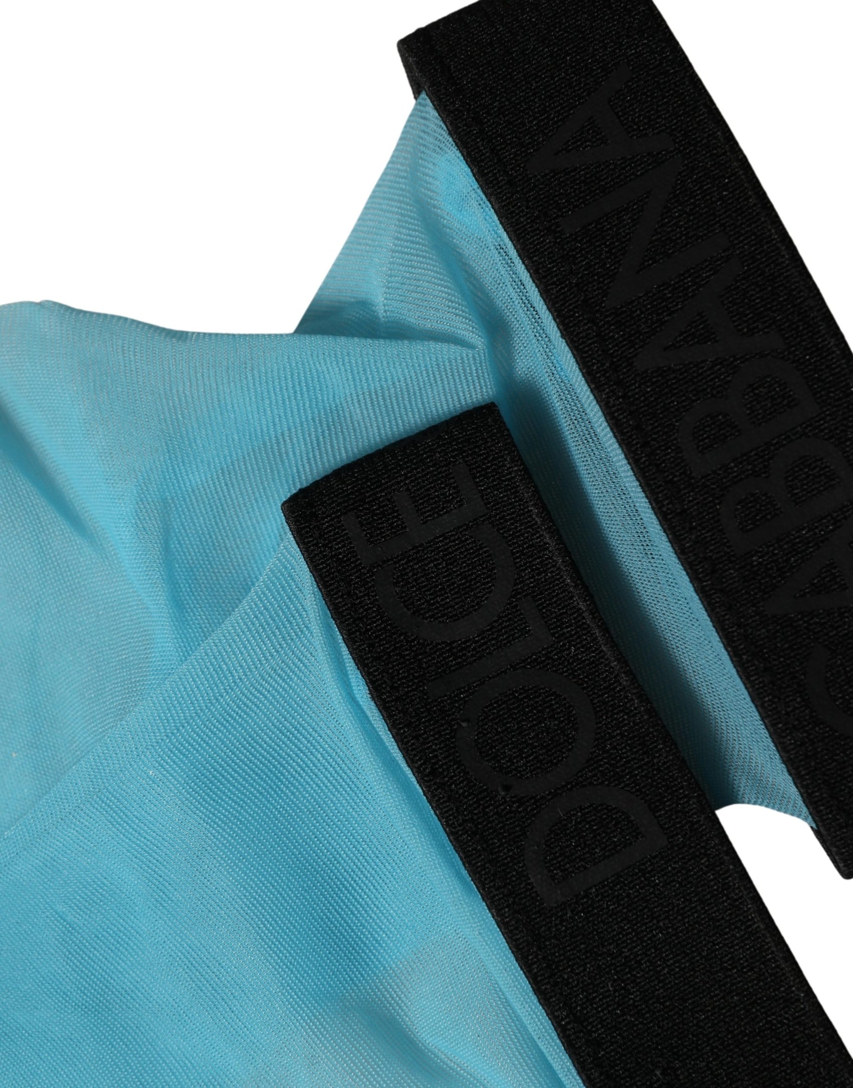 Dolce & Gabbana Light Blue Nylon Thigh High Women Accessory Socks