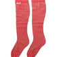 Dolce & Gabbana Red Nylon Mesh Sheer Calf Long Accessory Socks
