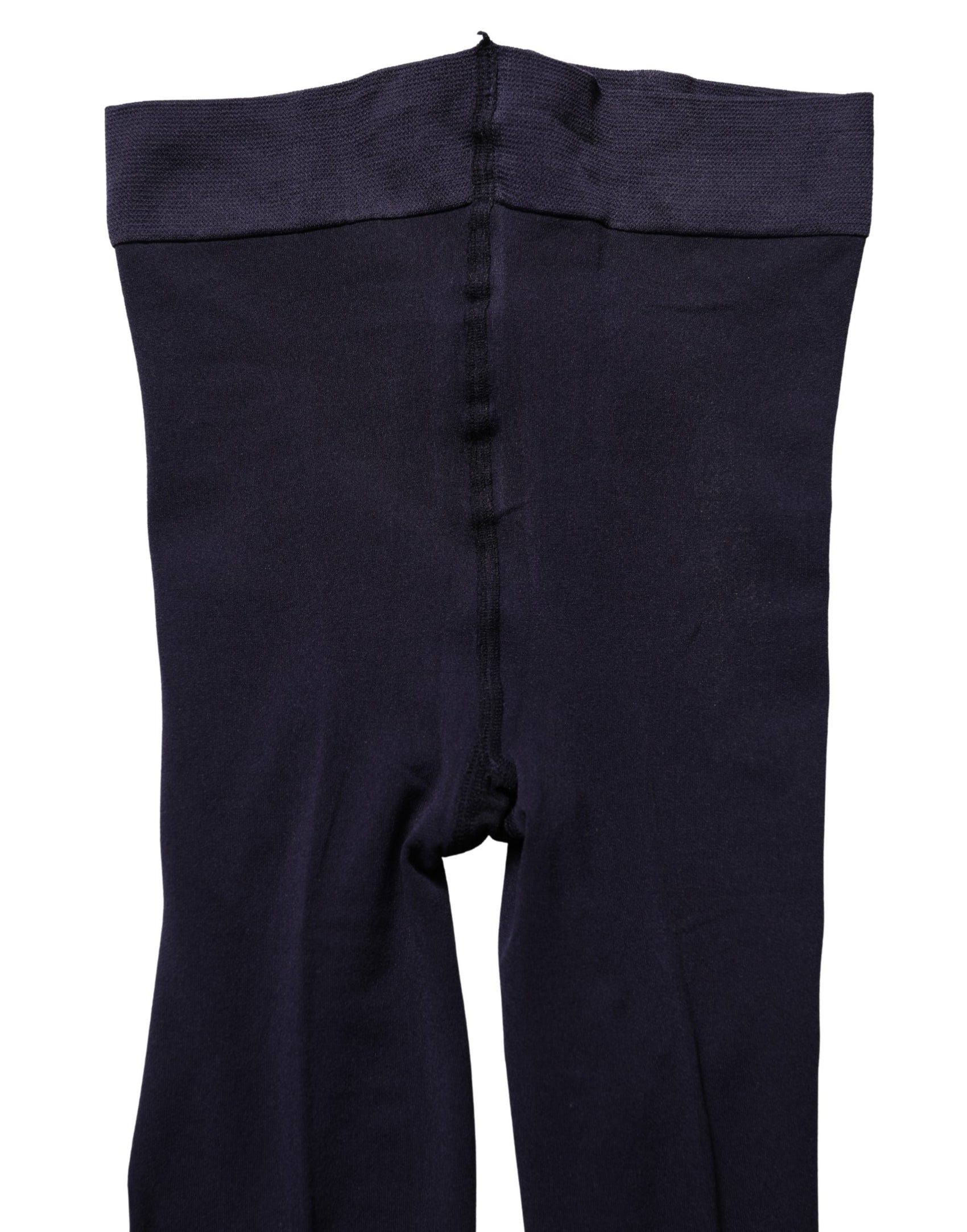 Dolce & Gabbana Dark Blue Nylon Sheer Tights Stockings Socks