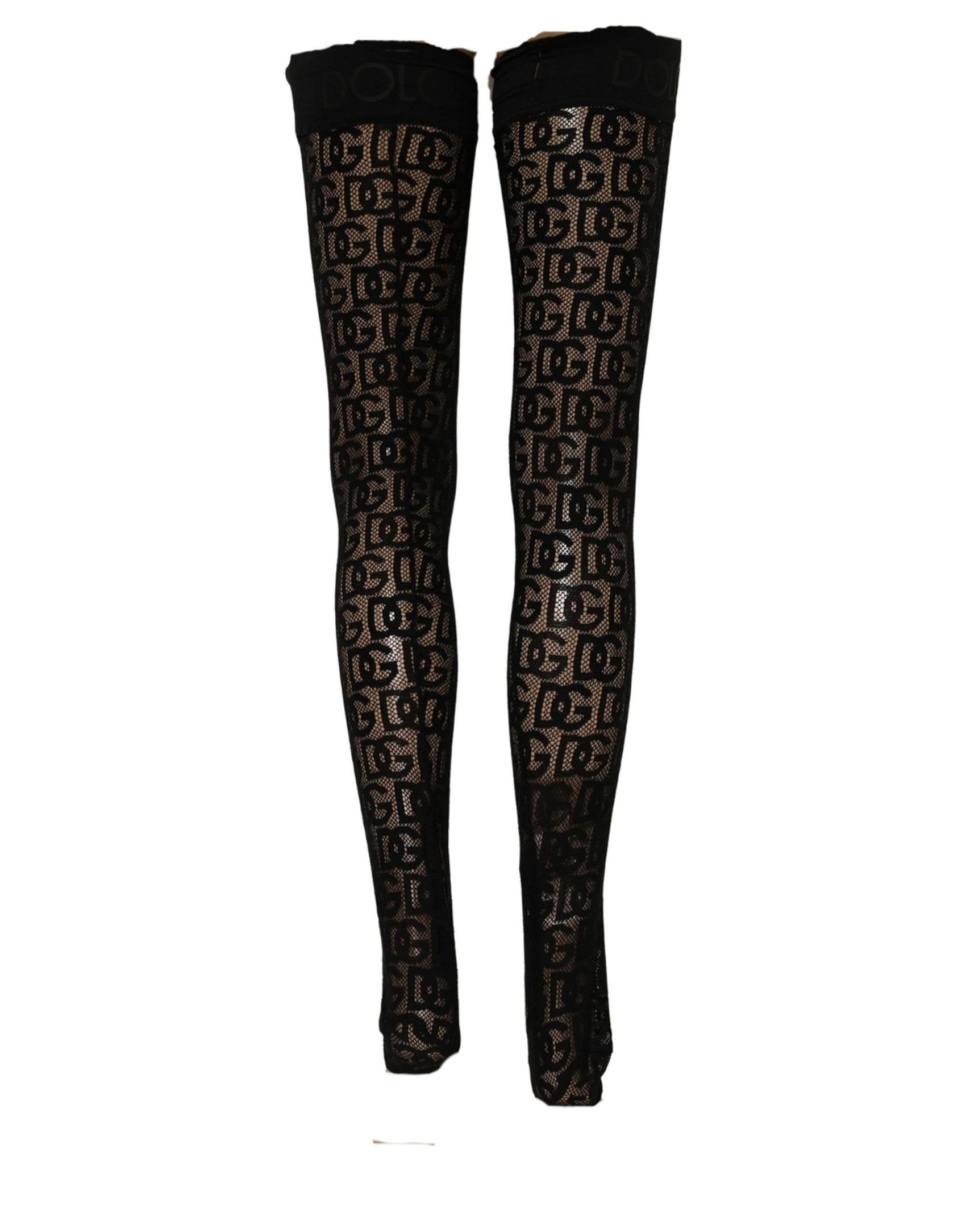 Dries Van Noten Violet Floral Fishnet Tights Stockings Pantyhose Socks