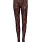 Dries Van Noten Violet Floral Fishnet Tights Stockings Pantyhose Socks