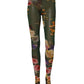 Dolce & Gabbana Red Floral Fishnet Tights Stockings Pantyhose Socks