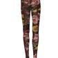 Dolce & Gabbana Maroon Floral Print Tights Sheer Stockings Socks