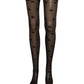 Dolce & Gabbana Black Sheer Logo Monogram Tights Stockings Socks