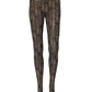 Dolce & Gabbana Black White All Over Print Sheer Stretch Tights Socks