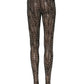 Dolce & Gabbana Black White All Over Print Sheer Stretch Tights Socks