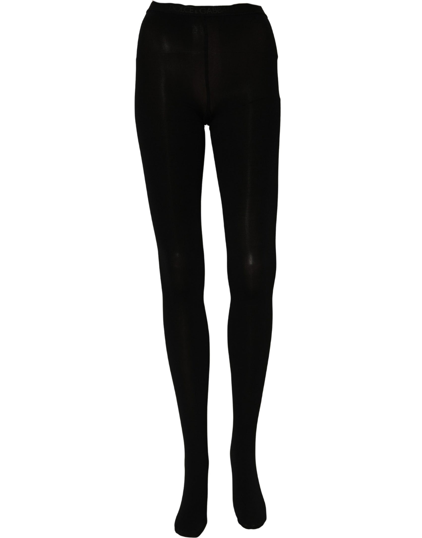 Dolce & Gabbana Black Nylon Tights Stockings Pantyhose Socks
