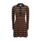 Ganni Brown Wool Oves Aries Casual Dress
